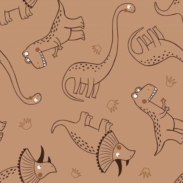 Dinosaur strokes Curcuma- Exclusive Colorway by Marta Munte Pattern Designs